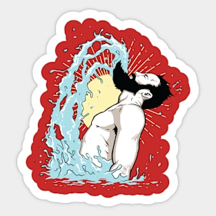 Beard Flip Sticker